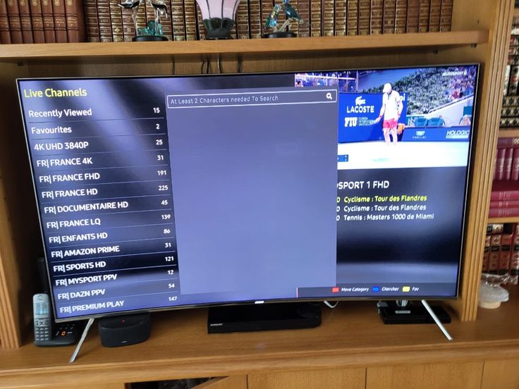IPTV viewing snapshot on a television 2